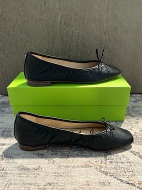Sam Edelman Meg Ballet Flats - Black Leather